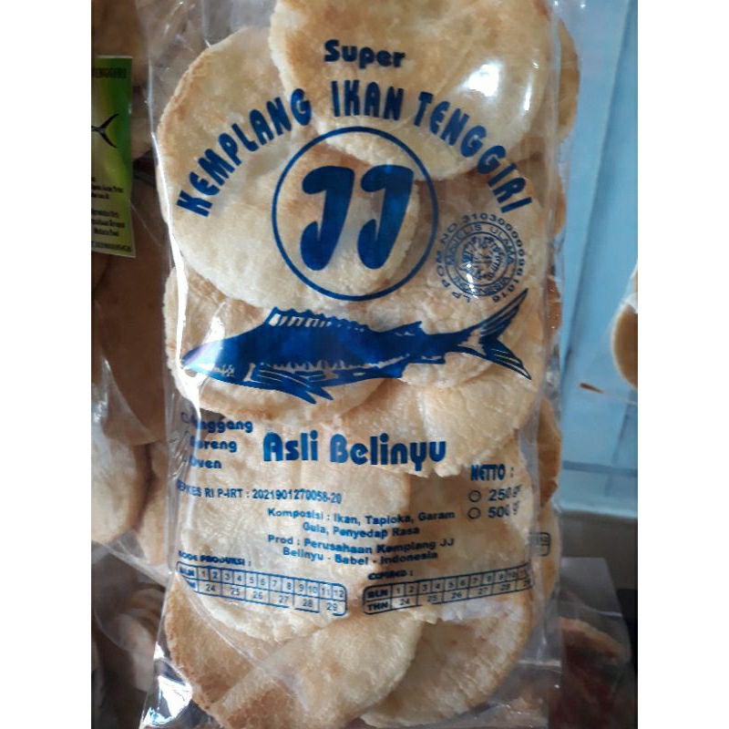 

Kerupuk kemplang panggang tenggiri belinyu