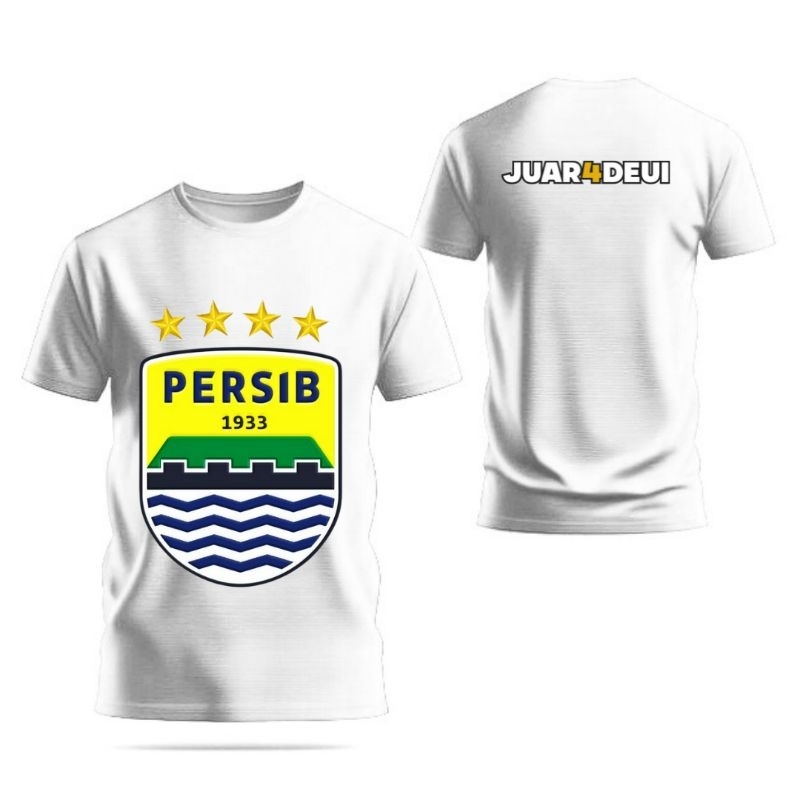Kaos Persib juara couple ayah ibu anak 1-13 tahun katun combed