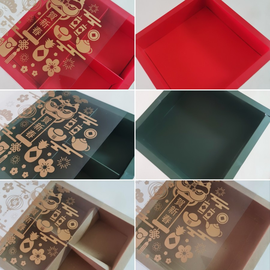 

(5pcs) Dus Mika Box Hampers Motif Imlek CNY II Ukuran L 22x22x6cm