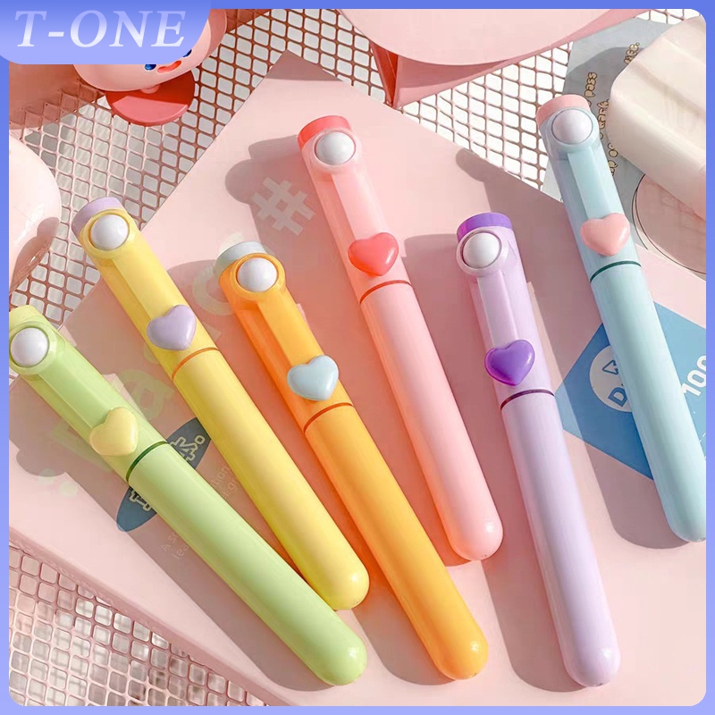 

Ready KOMI 6 Warna Pena Stabilo /Stabilo Siswa Highlighter / Lucu Journal Marker Pen/Alat Tulis Spidol Jurnal Stationary