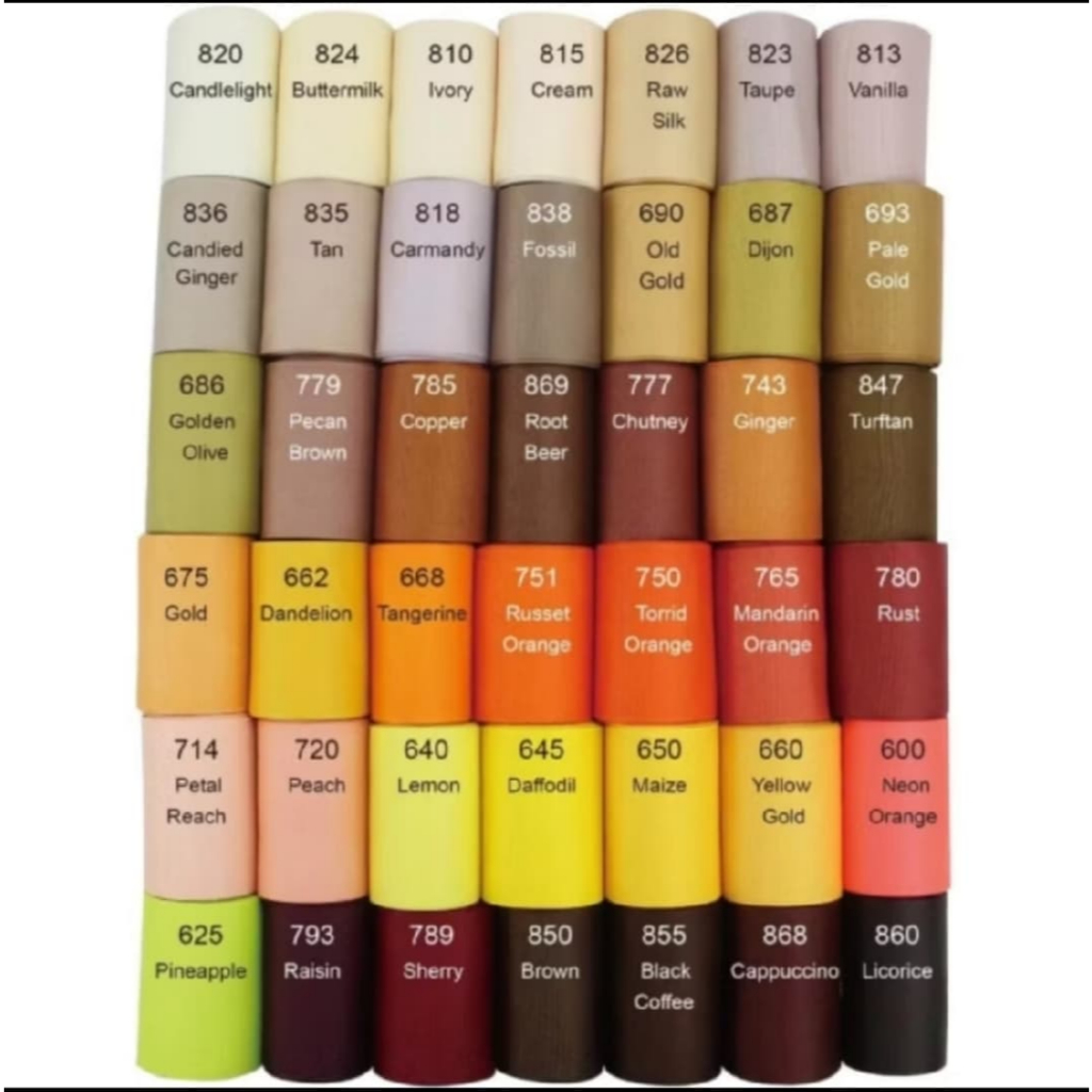 

1 METER PITA GROSGRAIN PREMIUM IMPORT / YELLOW KUNING SERIES