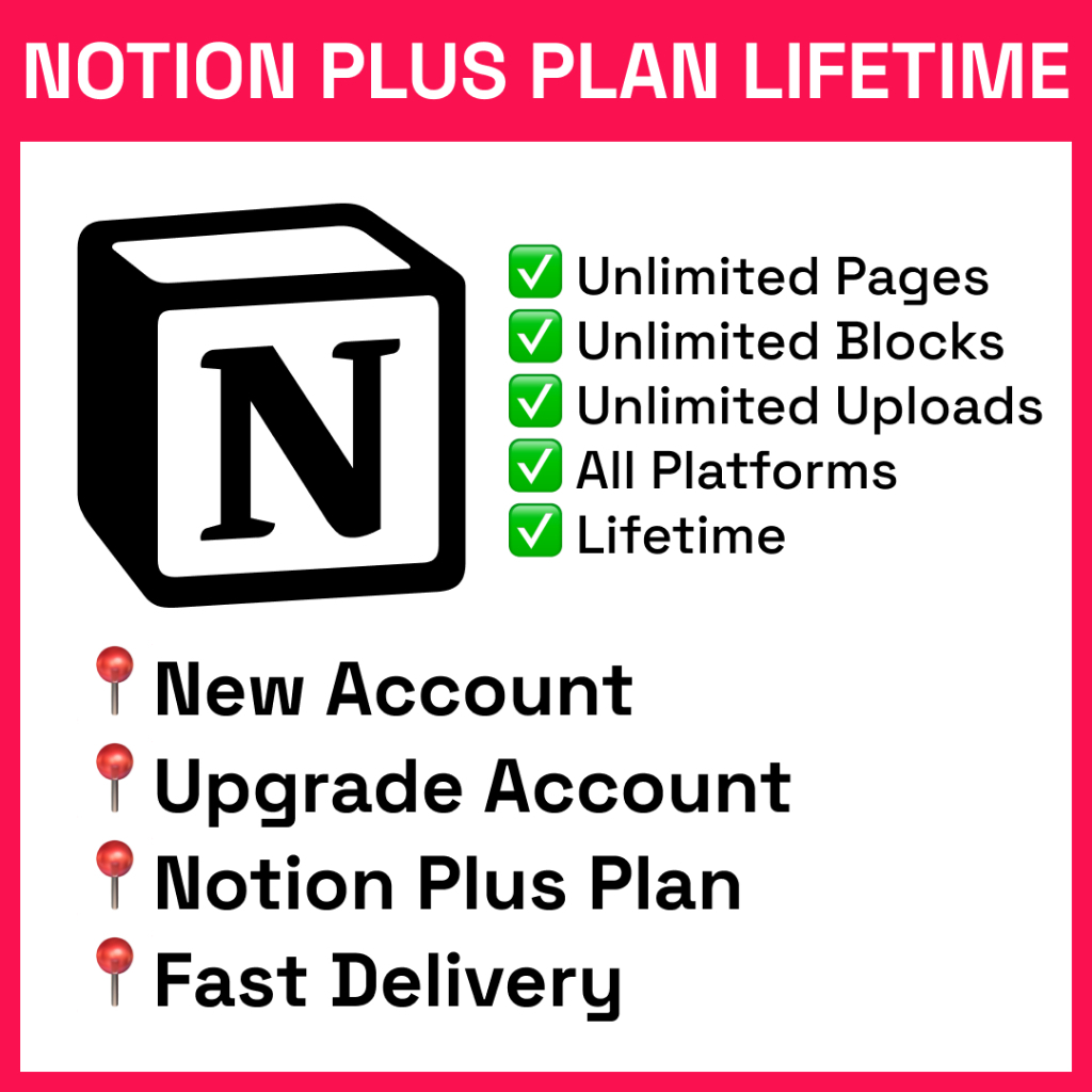 Notion plus Anda dapat meningkatkan rekening Anda sendiri ke permanen tambah