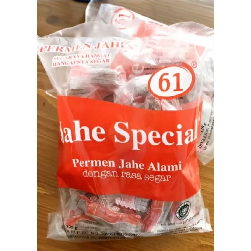 

permen jahe special 61, netto 125 gr/ pack