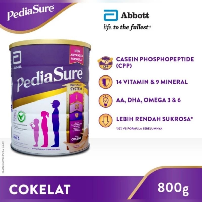 

Pediasure Triplesure Coklat 800 gram (1-10 tahun)