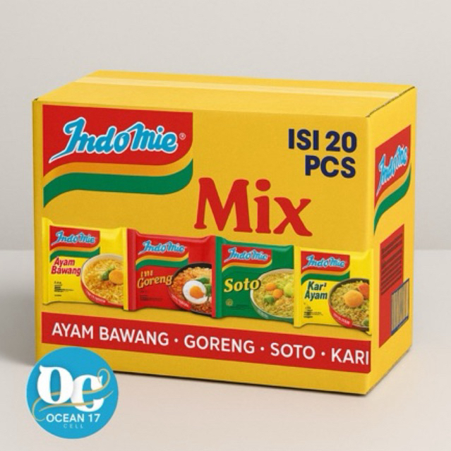 

Indomie mix rasa isi 20 bks
