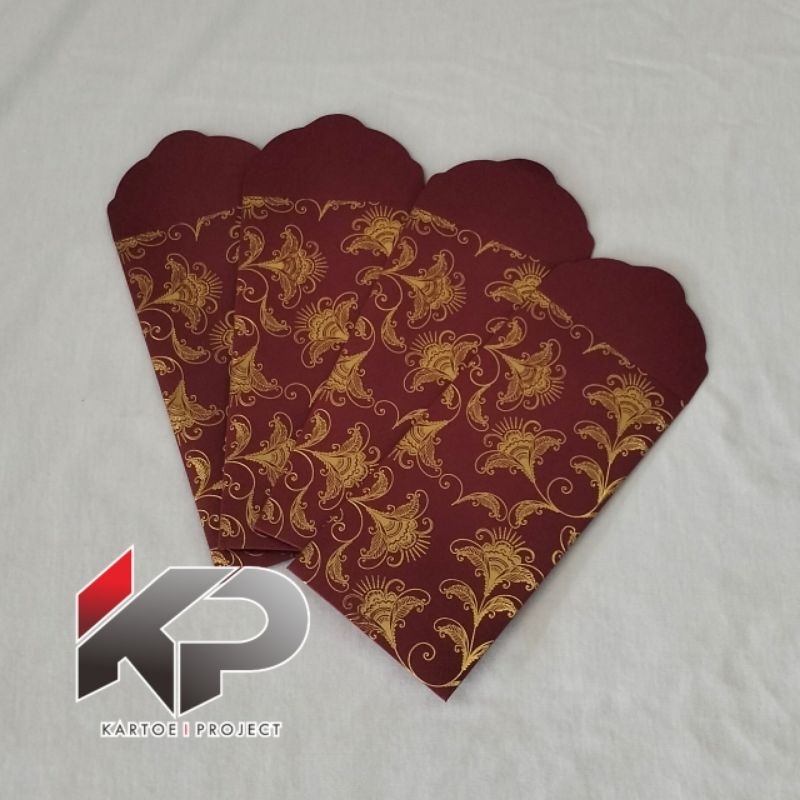 

5 pcs AMPLOP ANGPAU PREMIUM BAHAN JASMINE 16X8 CM