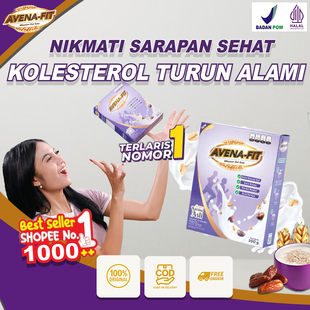 

Avena Fit - Sereal Oat Susu Sehat Turunkan Kolesterol & Jaga Kesehatan Jantung