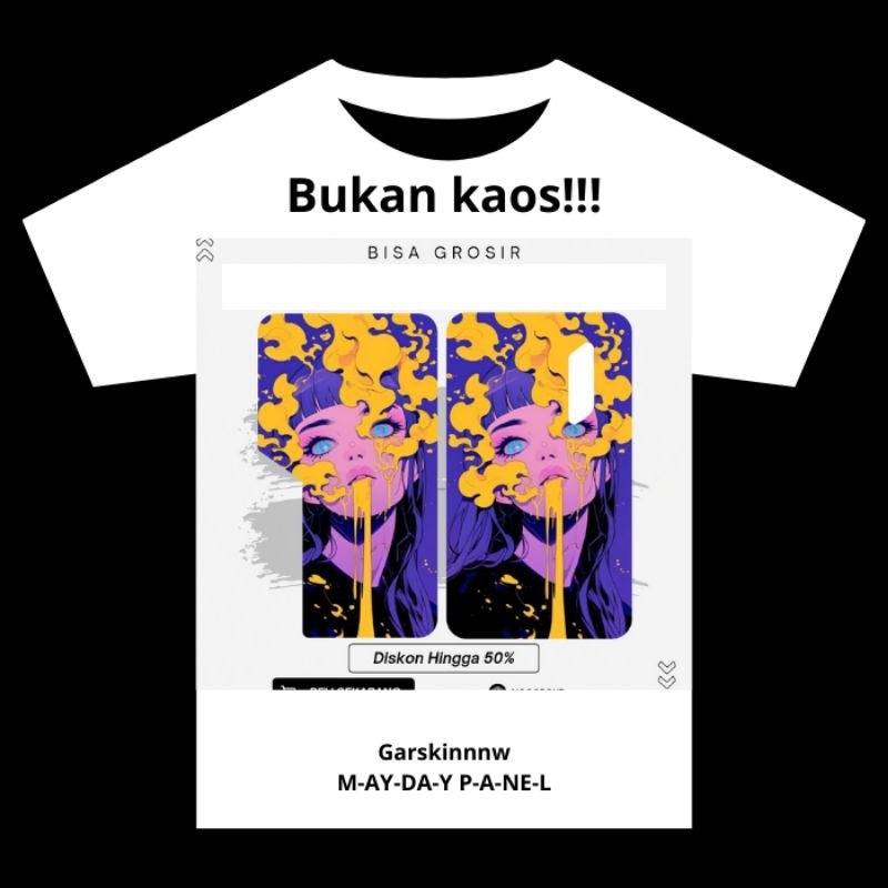 

Bukan Kaos Tapi Stiker Pelindung Antigores Mayadayyy Panel Motif Bisa Custom
