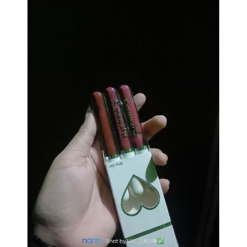Liquid Matte lipstik set 3pcs  ✅