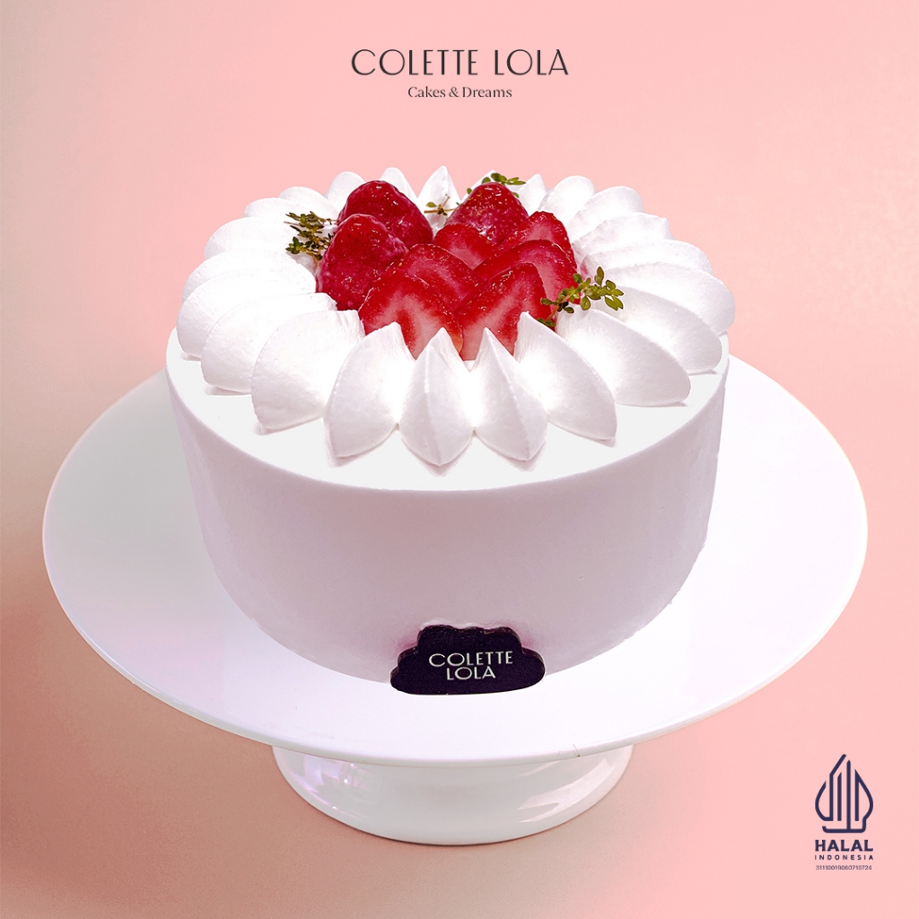 

Kue/ Cake Colette Lola Earl Grey Berry Shortcake Round 16 cm