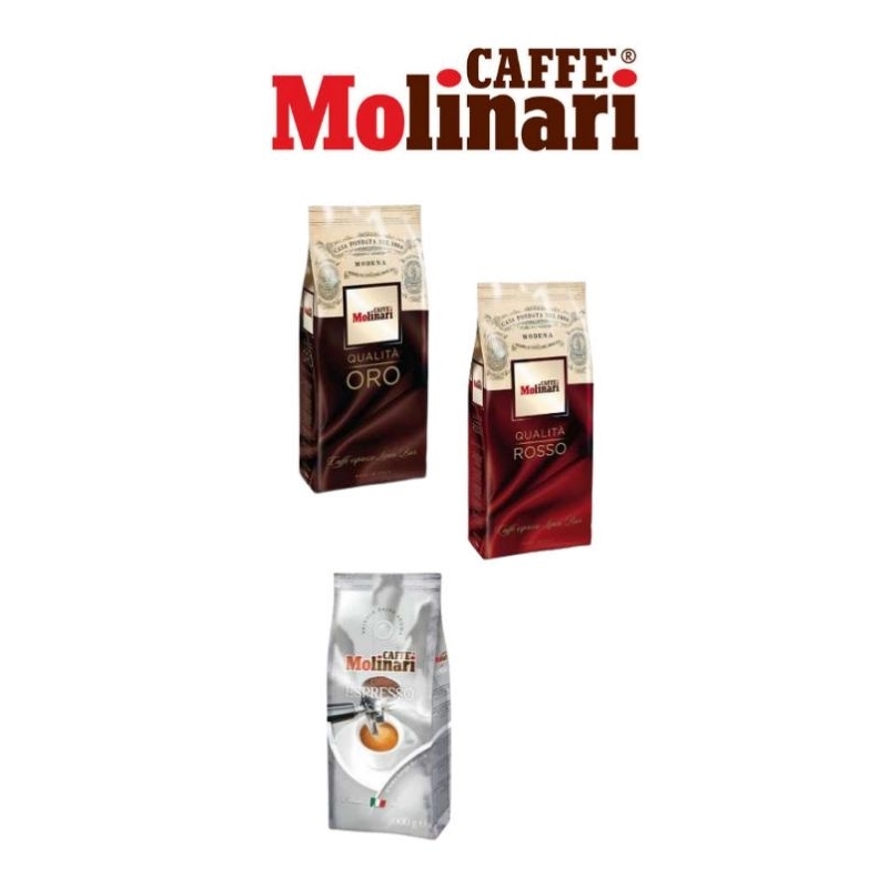 

Caffe Molinari special espresso blend | Qualita rosso bean | Qualita Oro bean 1 kg