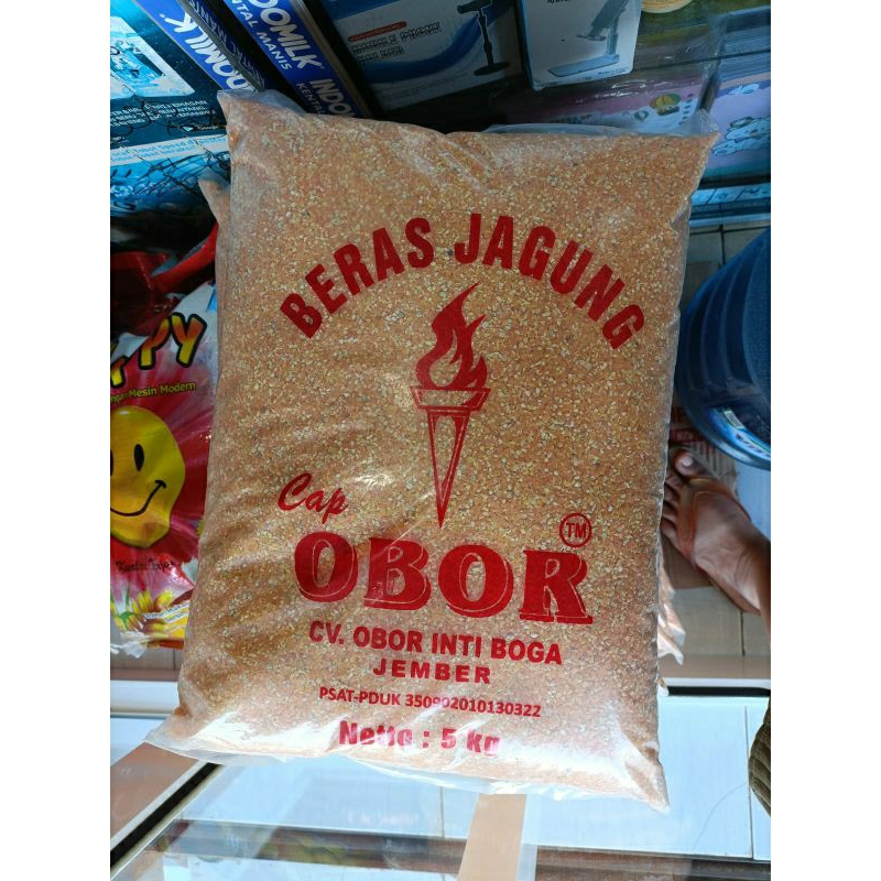 

beras jagung super cap obor (ecer)