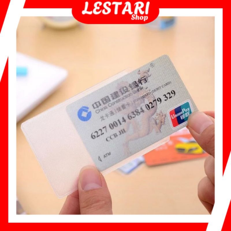 

❤LS❤ PLASTIK PELINDUNG ATM / SIM / KTP/ KARTU NAMA COVER