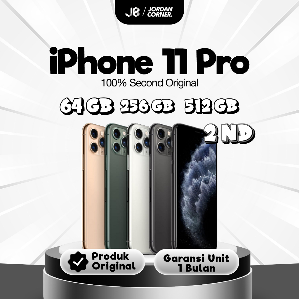 iPhone 11 Pro Second 64GB 256GB 512GB Bergaransi