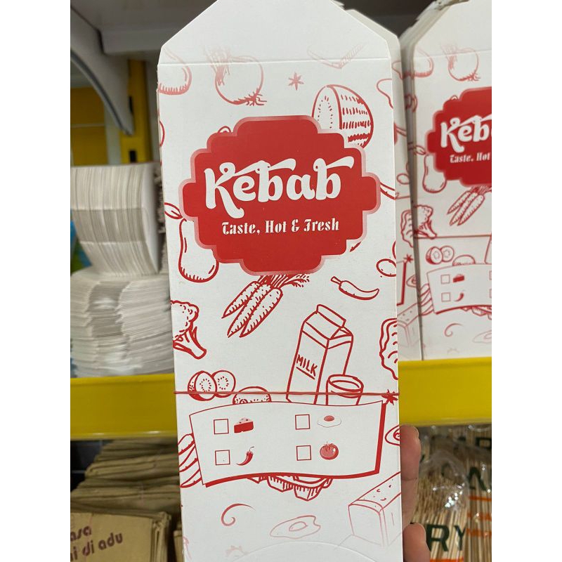 

Kotak Kebab Sedang Putih