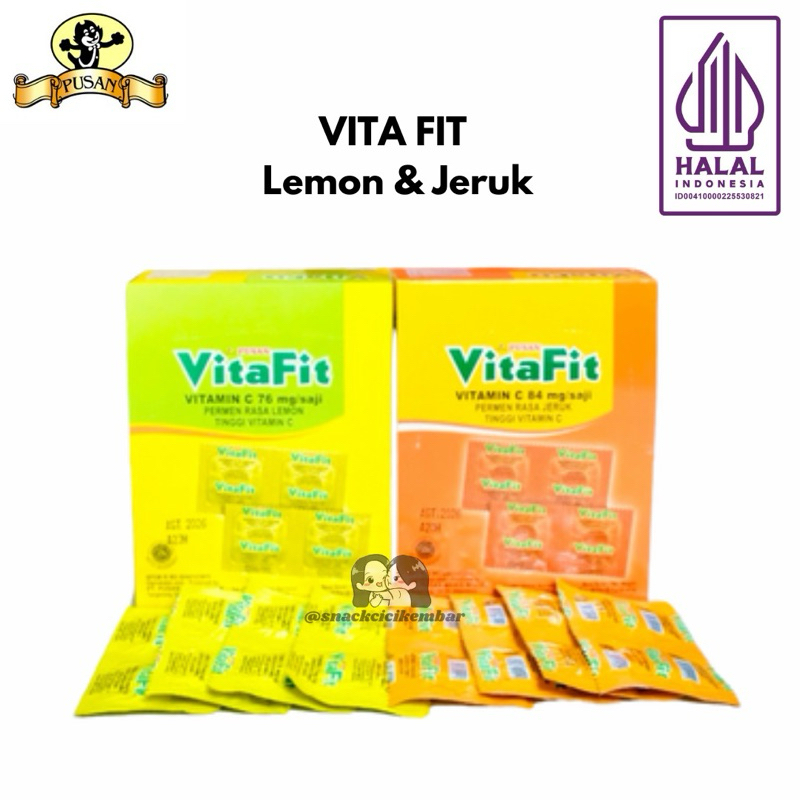 

VitaFit Rasa Lemon & Jeruk - 1 Pax isi 24strip/48pcs