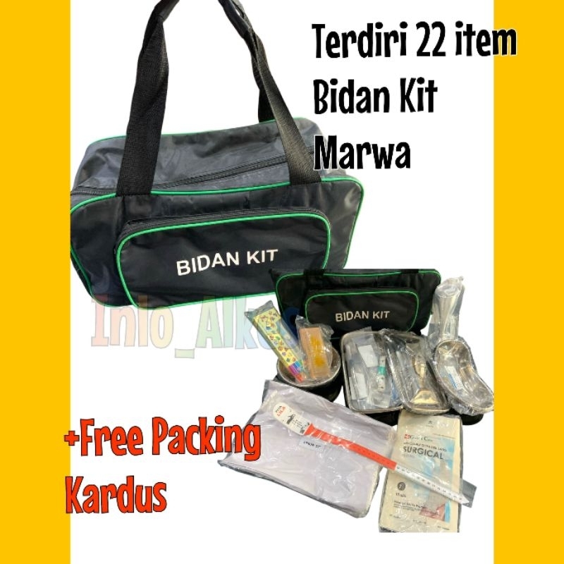 BIDAN KIT MARWA 22 ITEM / PERLENGKAPAN BIDAN 22 ItTEM
