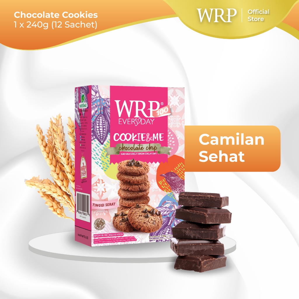 

WRP Chocolate Cookies 240g - Camilan Diet (Flash Sale)