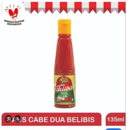

saos sambal dua belibis botol ukuran135ml