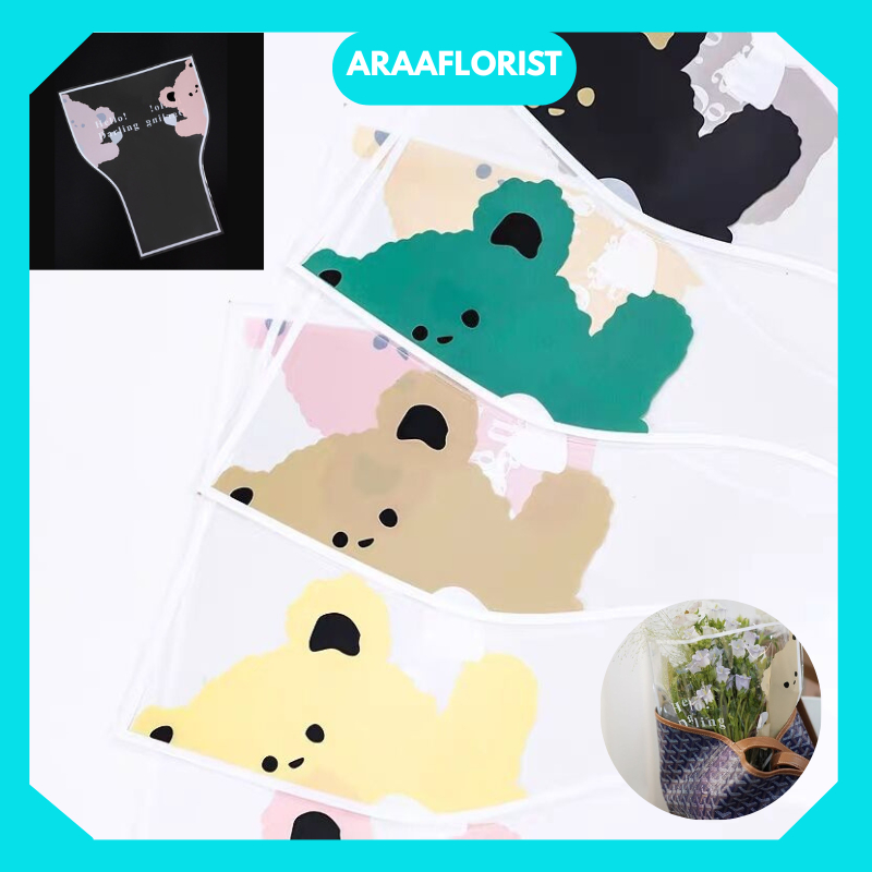 

SF04 Plastik Buket Mawar Single Rose Flower Wrapping Plastik Mini Per Tangkai Florist