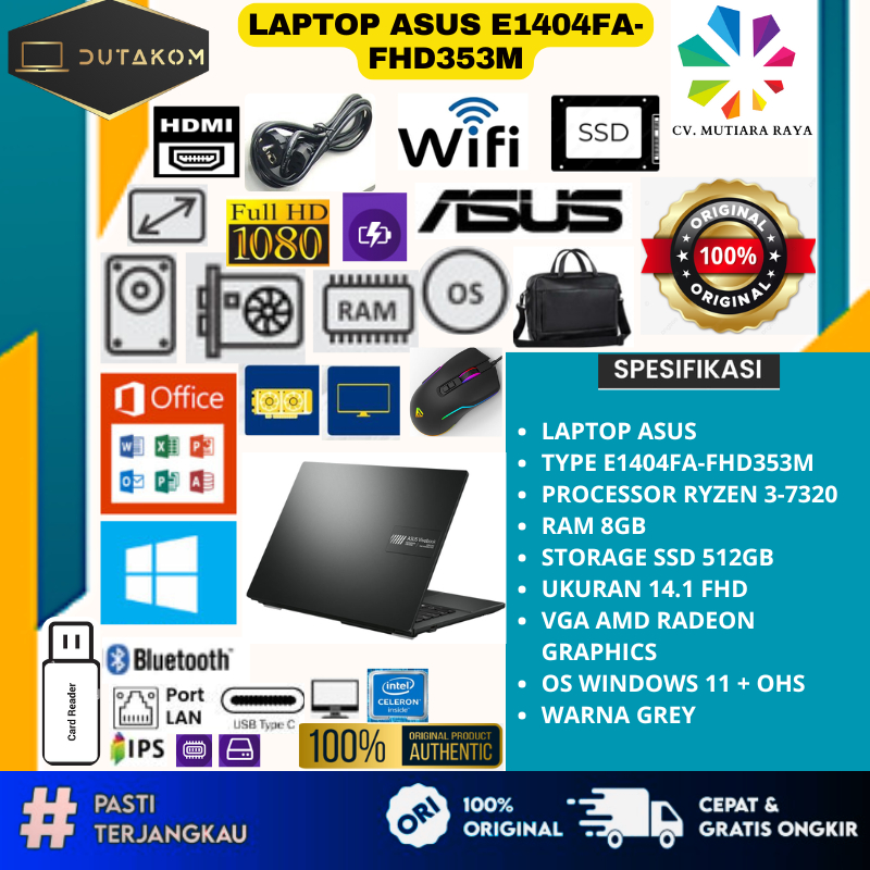 LAPTOP ASUS E1404FA-FHD353M