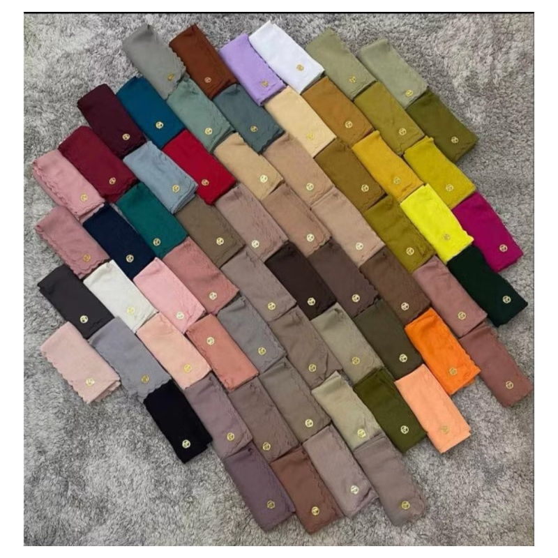 segi empat Voal Polos Ultrafine By Bungatta Kerudung Ori, standar 120x120 cm