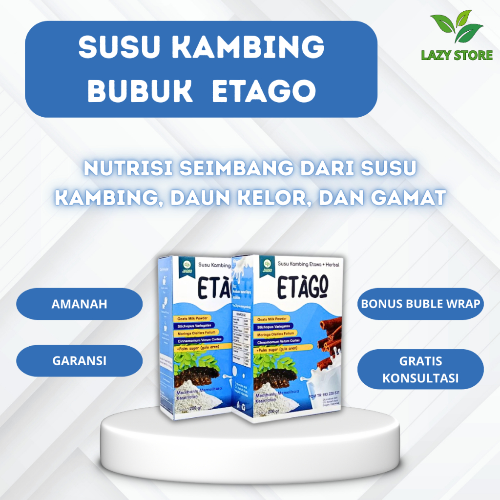 

ETAGO - susu kambiing bubuk plus daun kelor plus gamat original 100% GARANSI