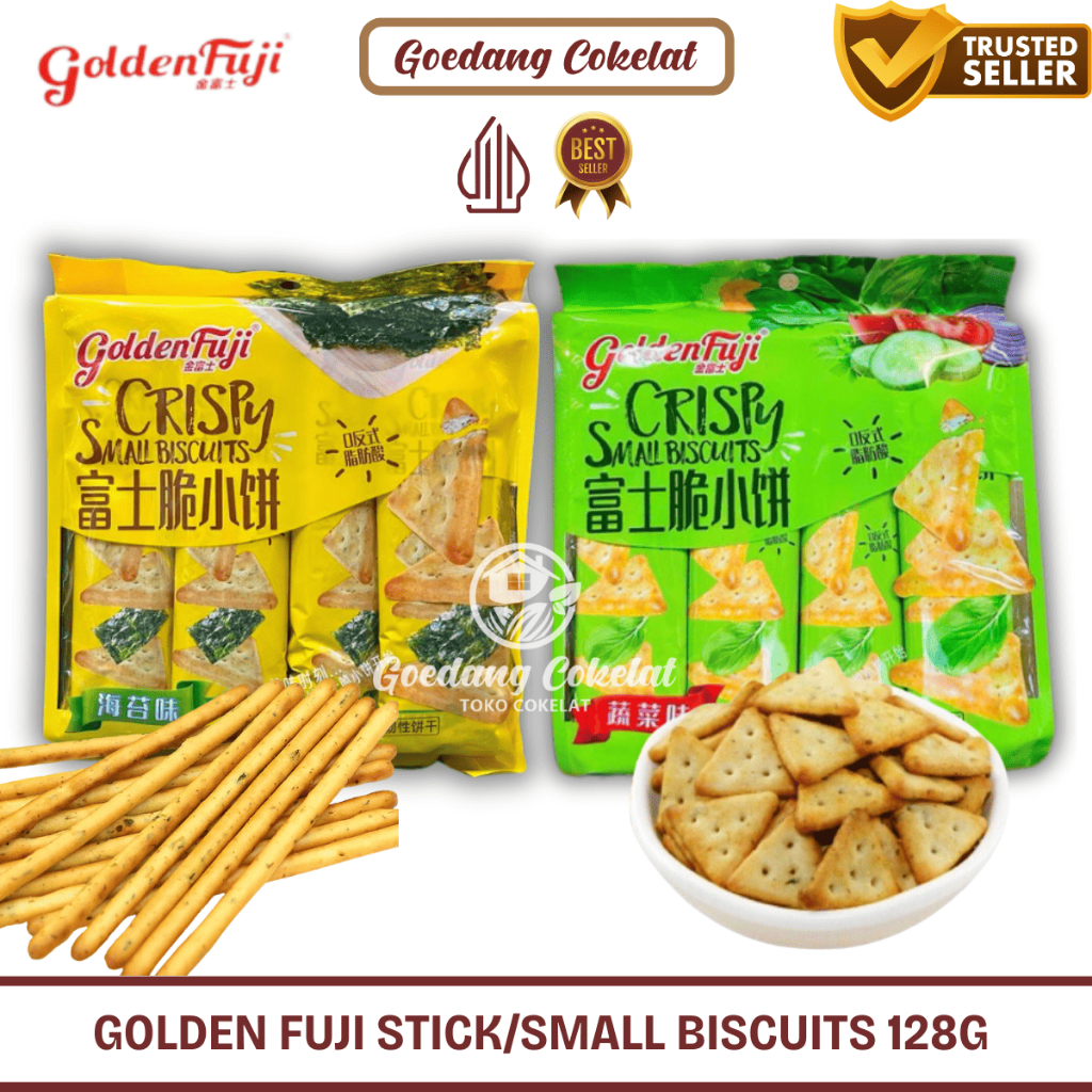 

Golden Fuji Stick Crispy Small Biscuit Biskuit Stik Rasa Vegetable Seaweed 128g