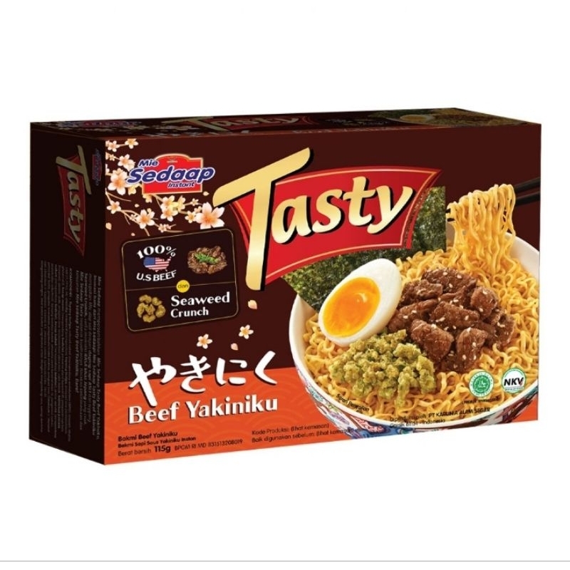 

Sedaap Mie Instant Tasty Bakmi Beef Yakiniku 115 gram