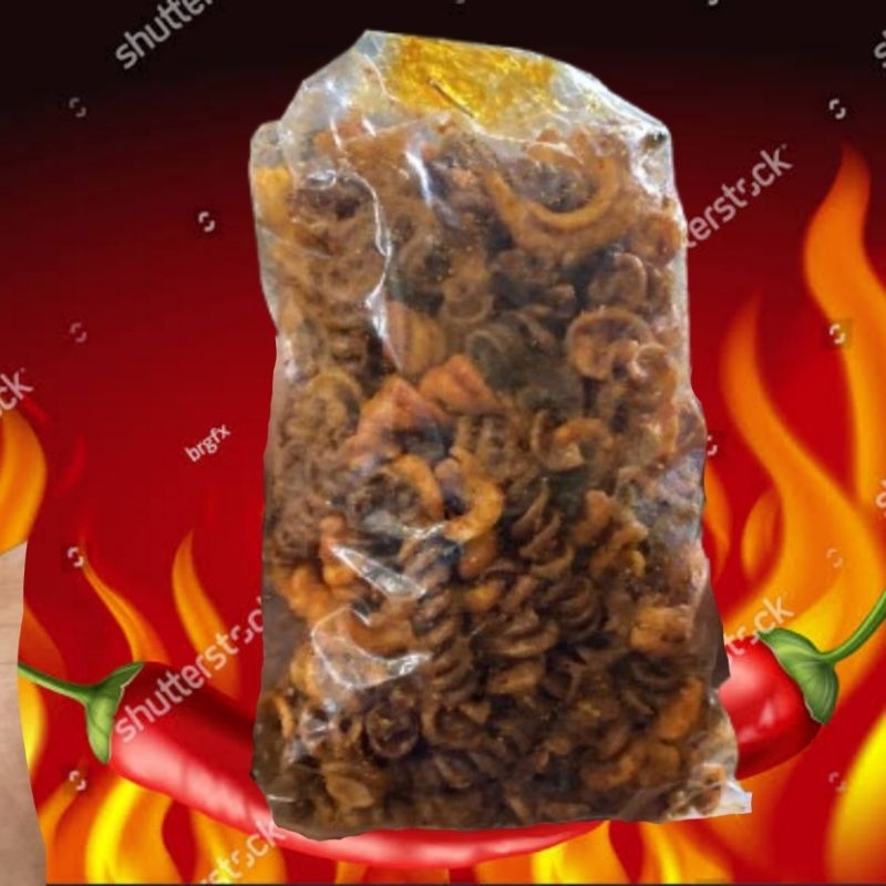 

Makaroni pelintir | makaroni spiral | makaroni kriwil pedas daun jeruk