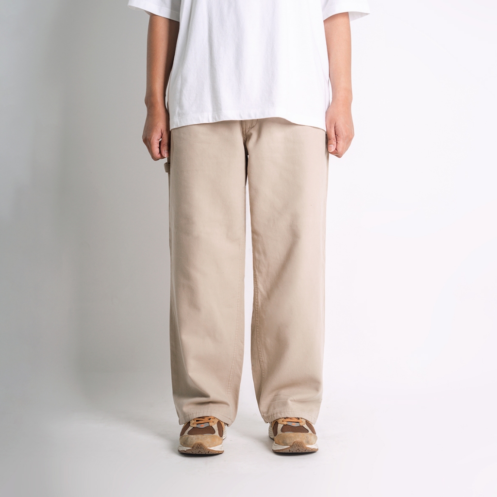 PLAIN AS DAY - BAGGY WIDE PANTS - CREAM