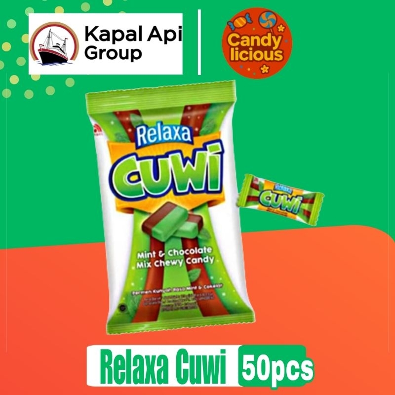

Permen Relaxa Cuwi Rasa Choco Mint Bag isi 50pcs