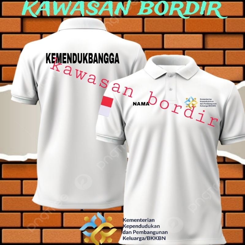 polo shirt KEMENDUKBANGGA BKKBN kaos KEMENDUKBANGGA BKKBN seragam KEMENDUKBANGGA BKKBN baju KEMENDUK