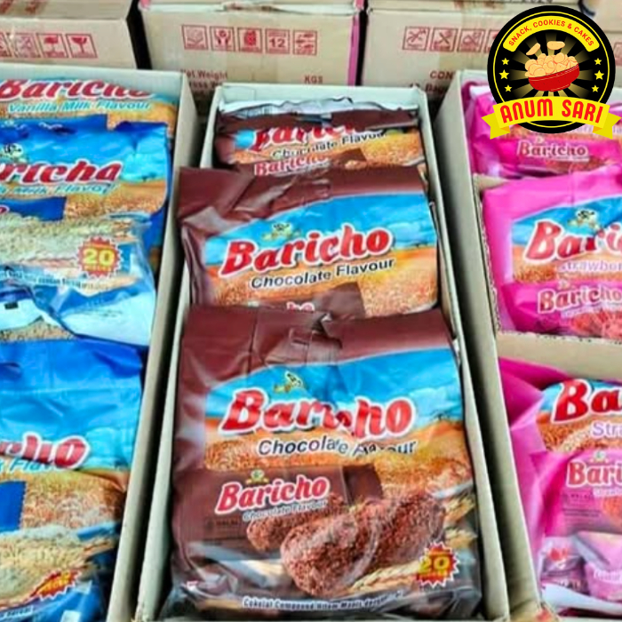

BARICHO OAT Sereal Gandum (isi 20 pcs) Cokelat, Vanila, Strawberry - Anum Sari