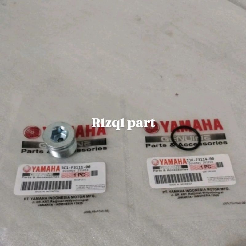 Cod baut tutup as Shock , Shock Depan plus karet O Ring Gasket yamaha vixion lama original