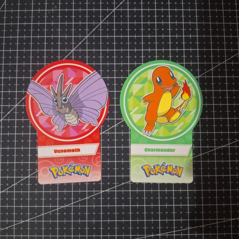 Choki Choki Kartu Tazos Pokemon Charmander Venomoth