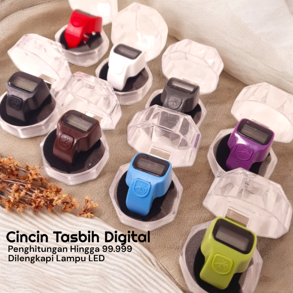 Cincin Zikir Tasbih Digital LED MINI