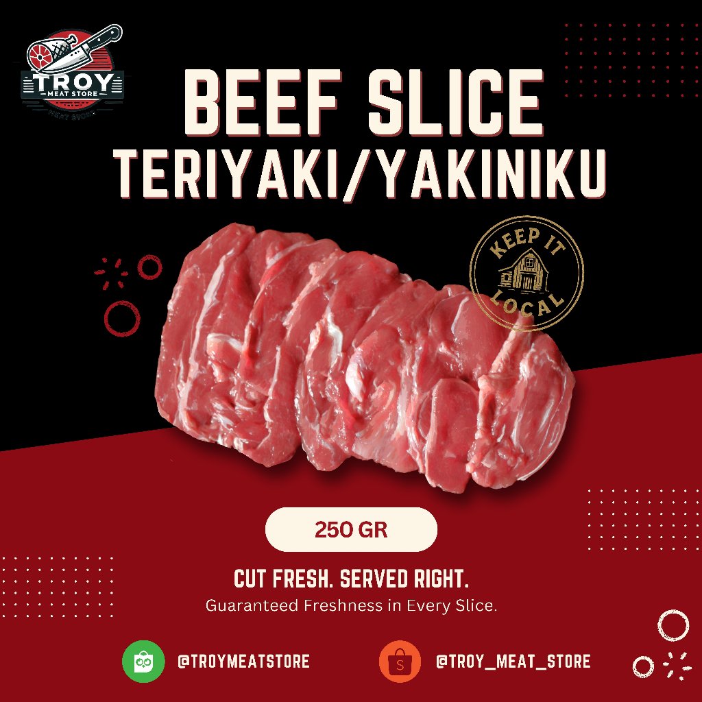 

Beef Slice Teriyaki/Yakiniku 250 Gram