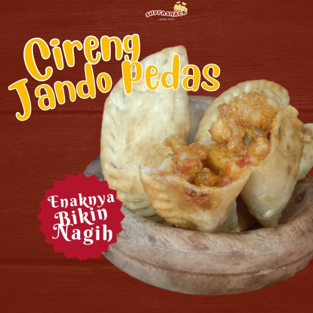 

CIRENG ISI JANDO PEDAS SHYFA SNACK 10 PCS