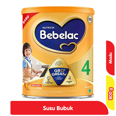 

Bebelac 4 GroGreat+ Susu Bubuk Pertumbuhan Anak Madu 800 g