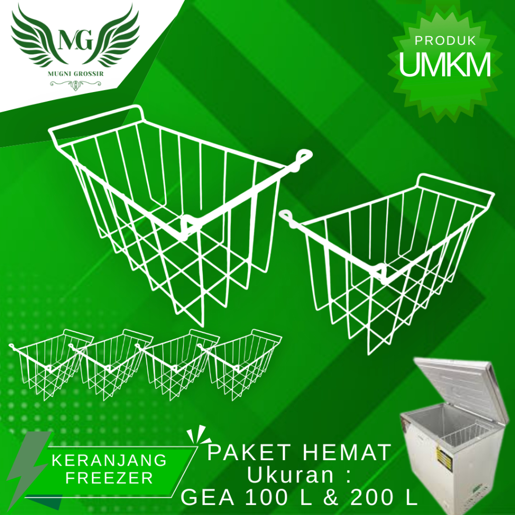 Paket Hemat Keranjang freezer GEA 100 L dan 200 L / keranjang freezer gea