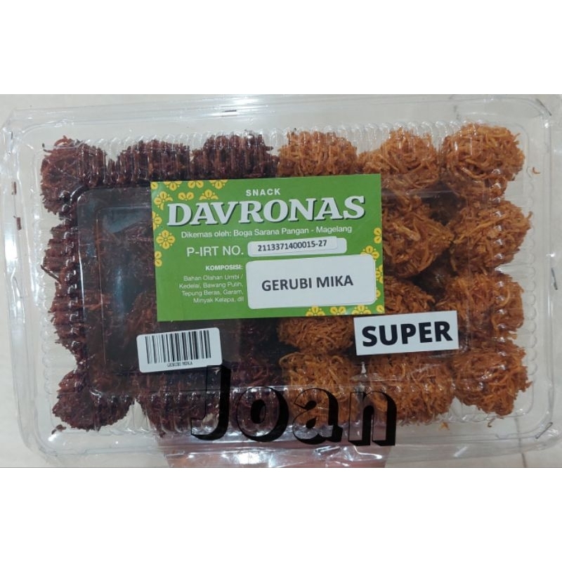 

Gerubi Mika 350gr Davronas / Camilan & Oleh Oleh Khas Magelang Jogja Solo