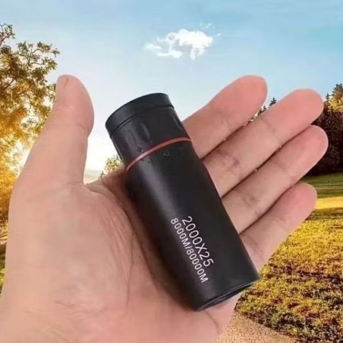 Teropong Mini Monokular Teropong Minin Portable HD BAK4 FMC 2000x25