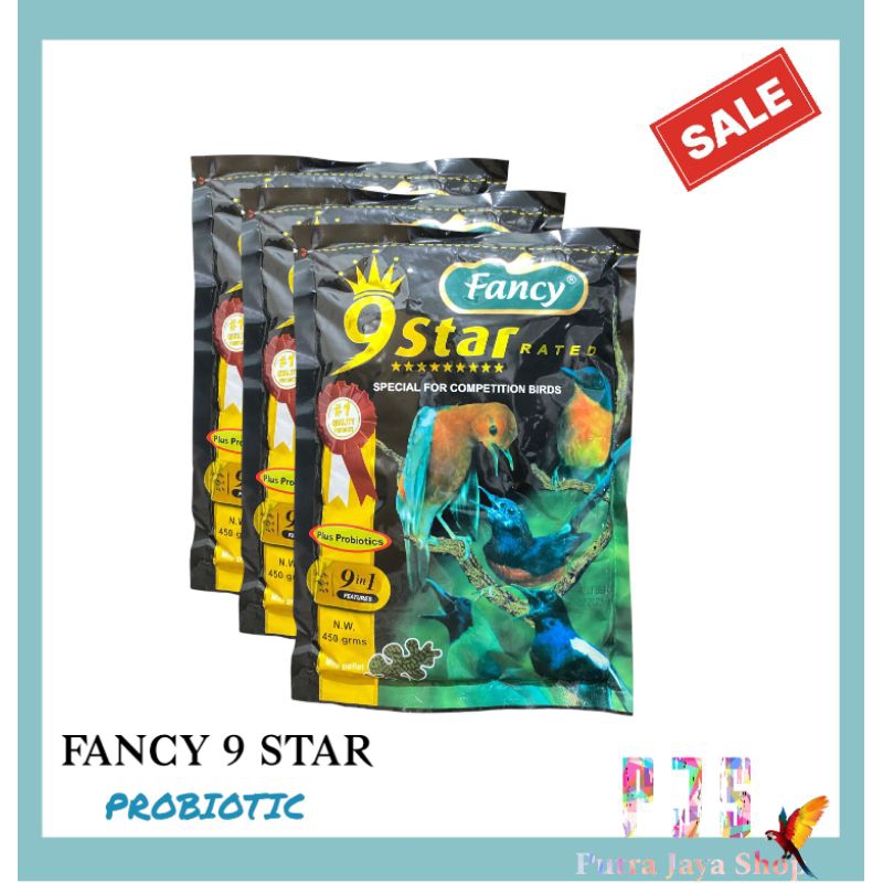 Kadung Tresno Pakan Burung Voer Fancy 9 Star Probiotics Hijau 450 Gram Pakan Untuk Burung Murai