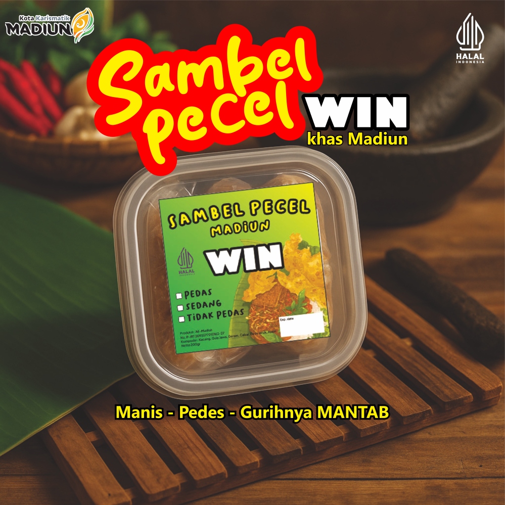 

WIN SAMBEL BUMBU PECEL KHAS MADIUN 200gr