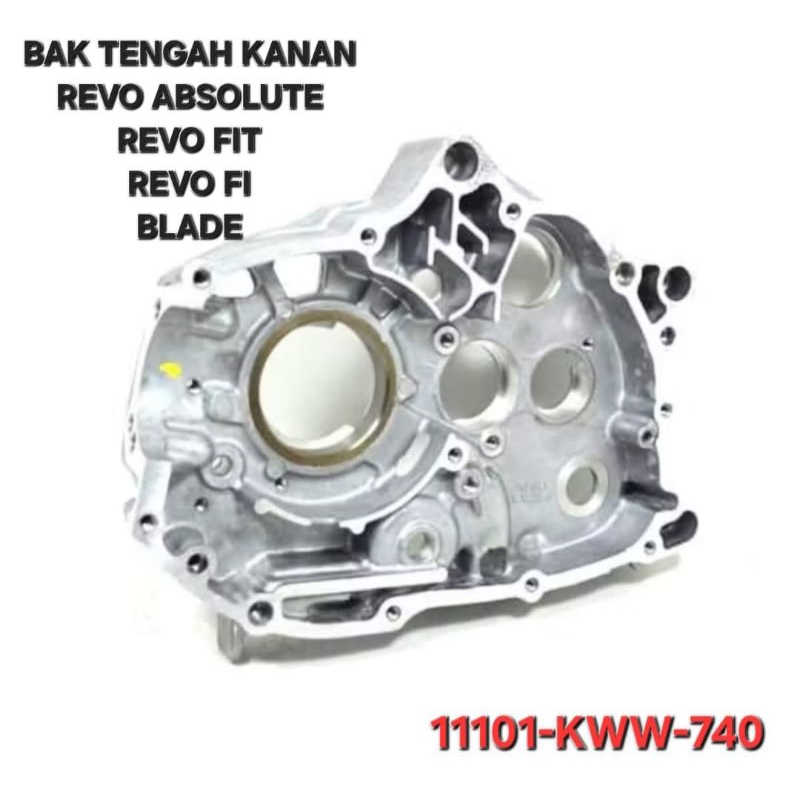 BLOK BAK MESIN TENGAH BAGIAN KANAN REVO ABSOLUTE FIT FI BLADE ORIGINAL