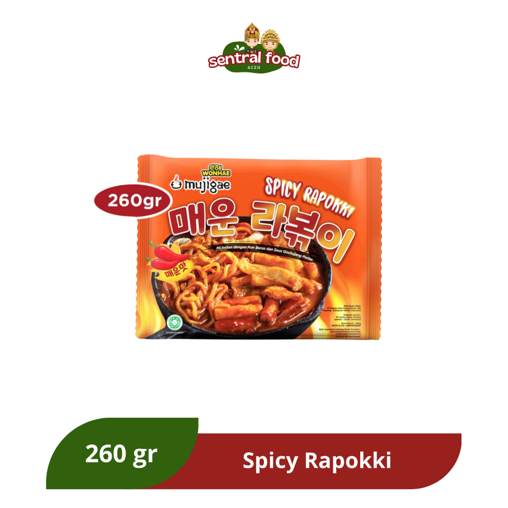 

Mujigae by Wonhae Spicy Rapokki 260 gr