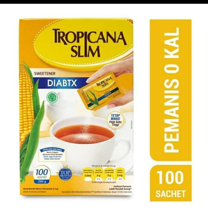 

Tropicana slim sweetener diabtx isi 100 pcs