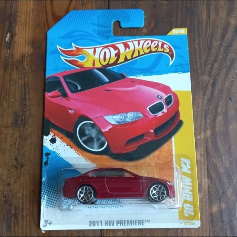 hot wheels 10 bmw m3 merah red diecast (t)