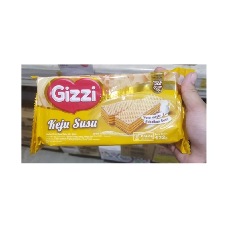 

GIZZI WAFER KEJU SUSU 122GR ISI 5 PCS